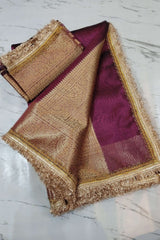 Banarasi Soft Glass Tissue Silk Saree image 0