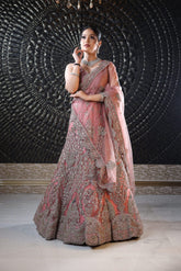 Contessa Onion Pink Lehenga With Motifs image 0