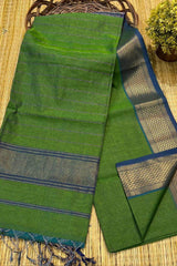 Authentic Maheshwari Handloom Saree - Green image