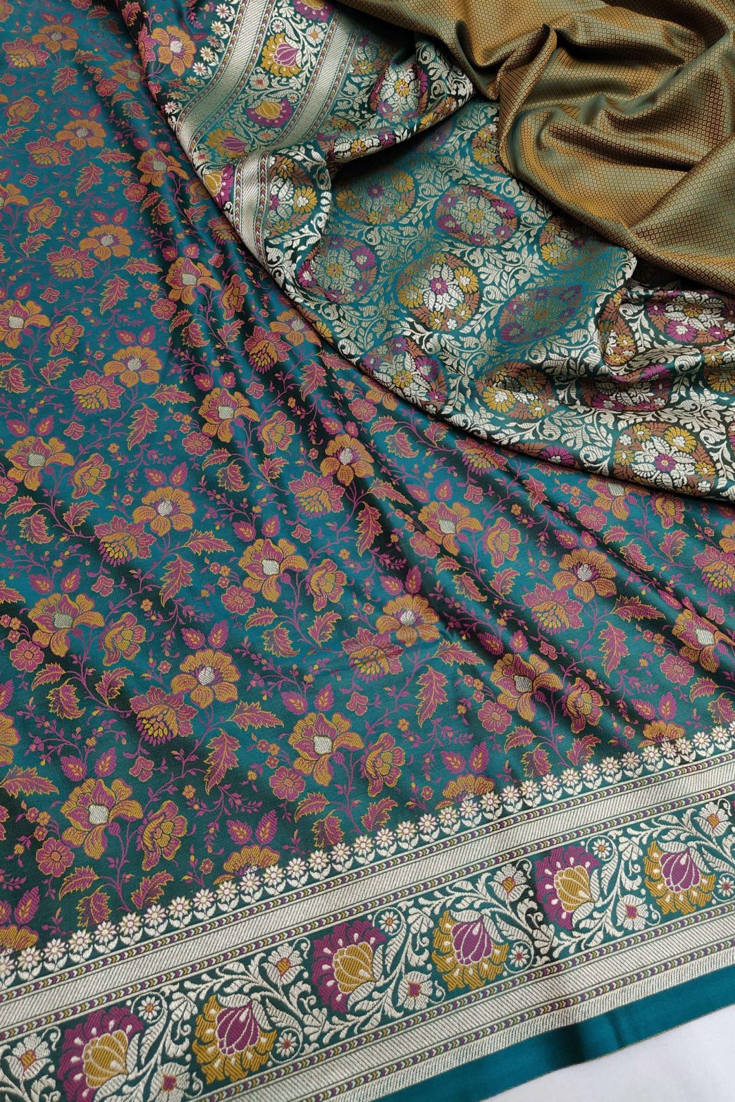 Mashru Silk Tanchui Banarasi Saree image 3