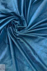Azure Pure Khadi Cotton Saree with Zari Anchal | Premium CK Khadi โ IJOR