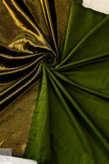 Golden Olive Pure Maslite Cotton Saree