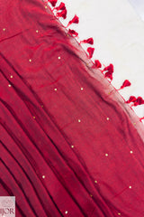 Katthai - Pure Mulmul Cotton with Pom-Poms