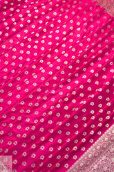 Rani Pink Kattan Silk Saree