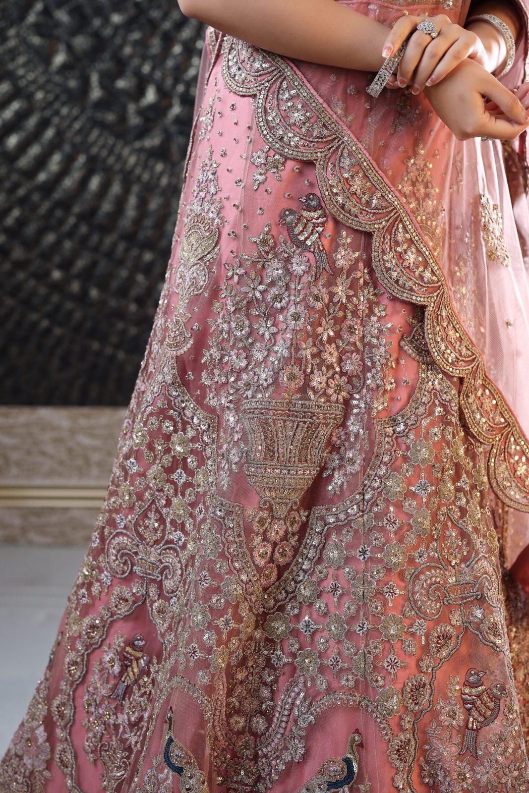Contessa Onion Pink Lehenga With Motifs image 2
