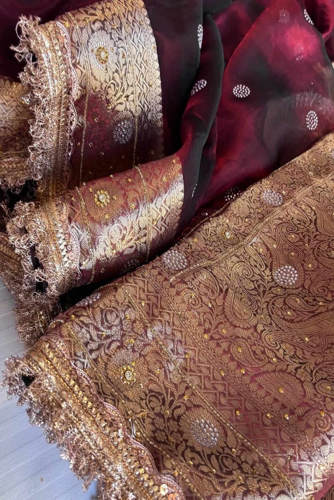 Banarasi Soft Maharani Glass Tissue Silk Saree image 8