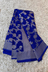 Banarasi Soft Khaddi Crepe Georgette Silk Saree image 2
