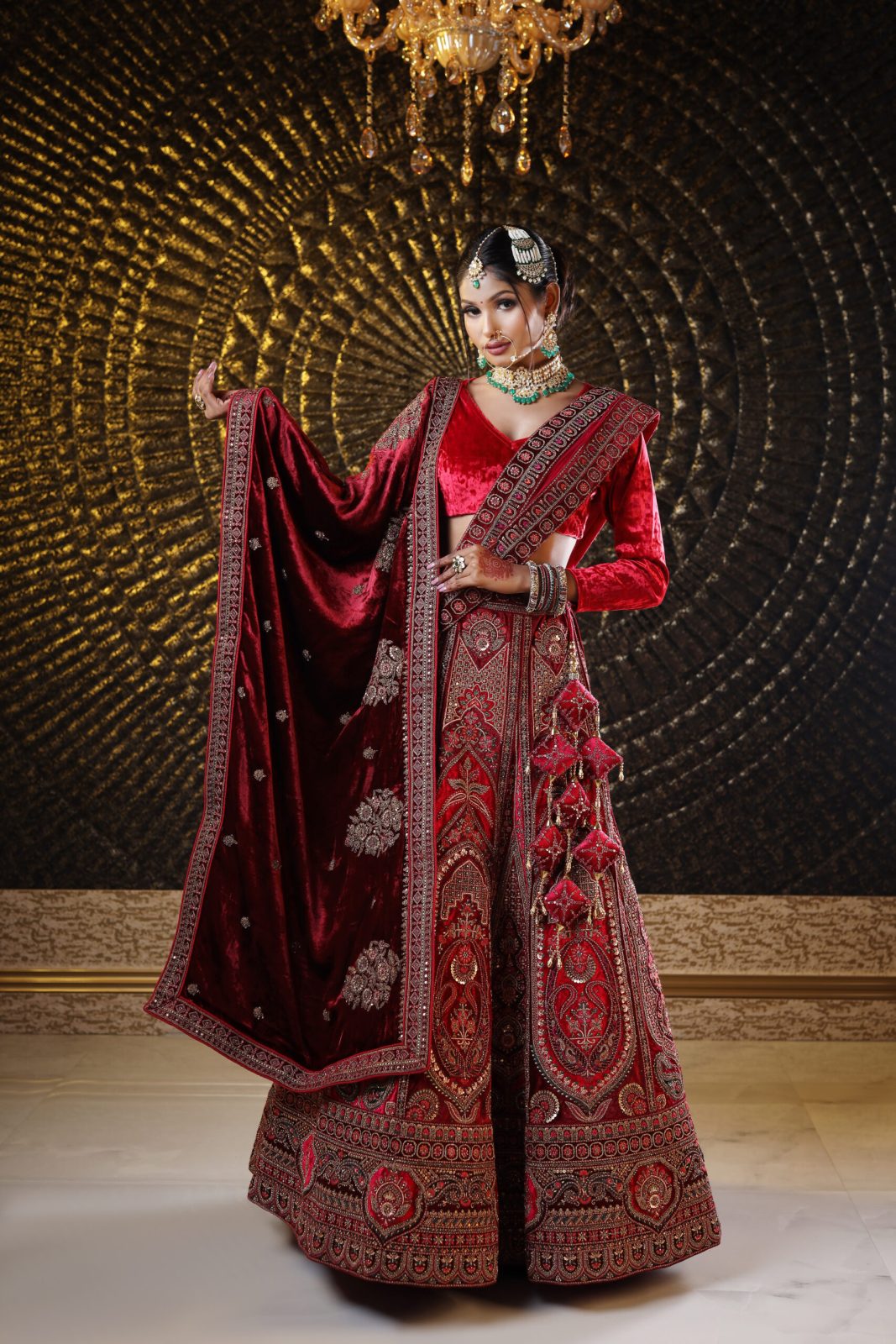 Royal Magenta Pink  Lehenga image 2