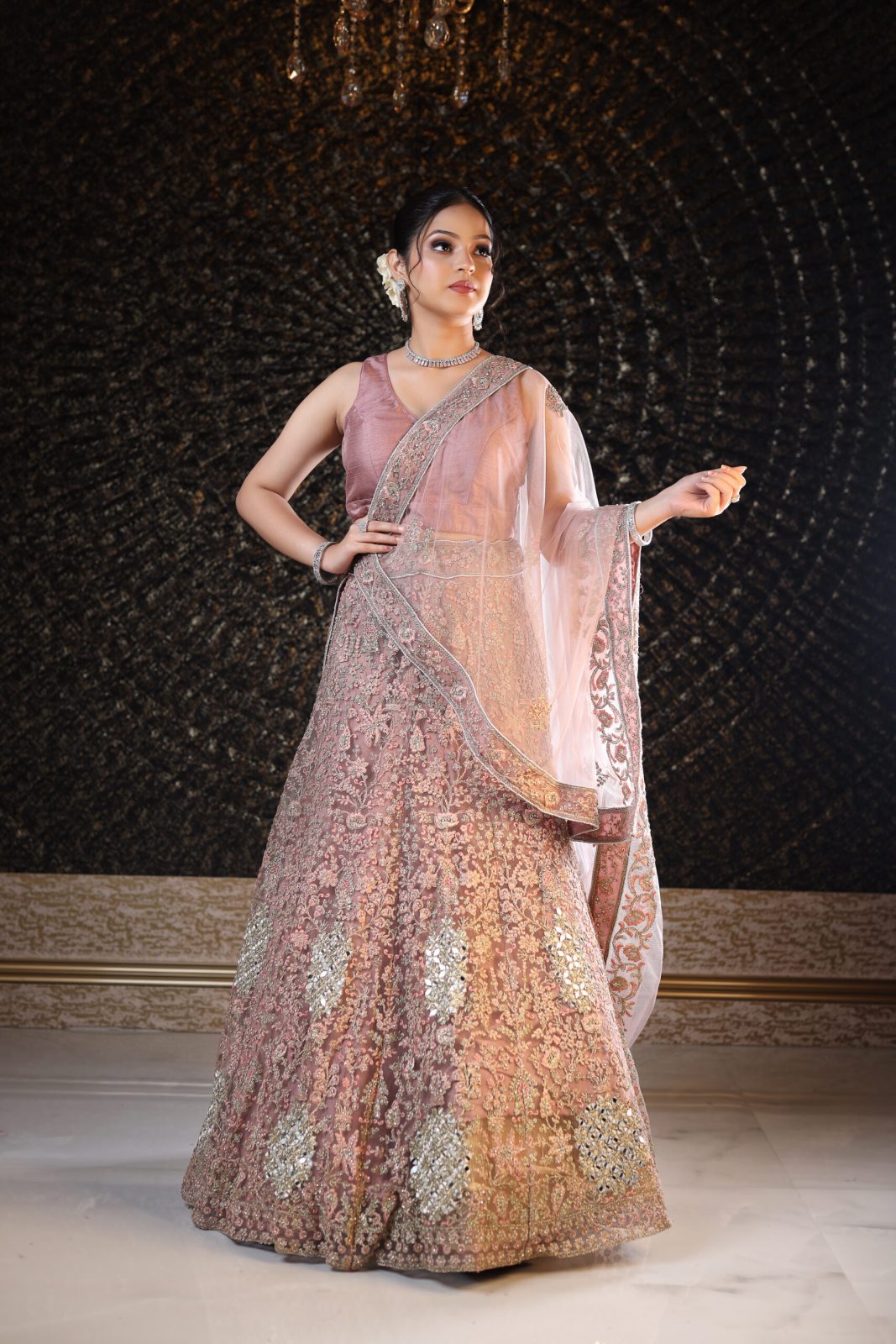 Plum Lavender Lehenga image 1