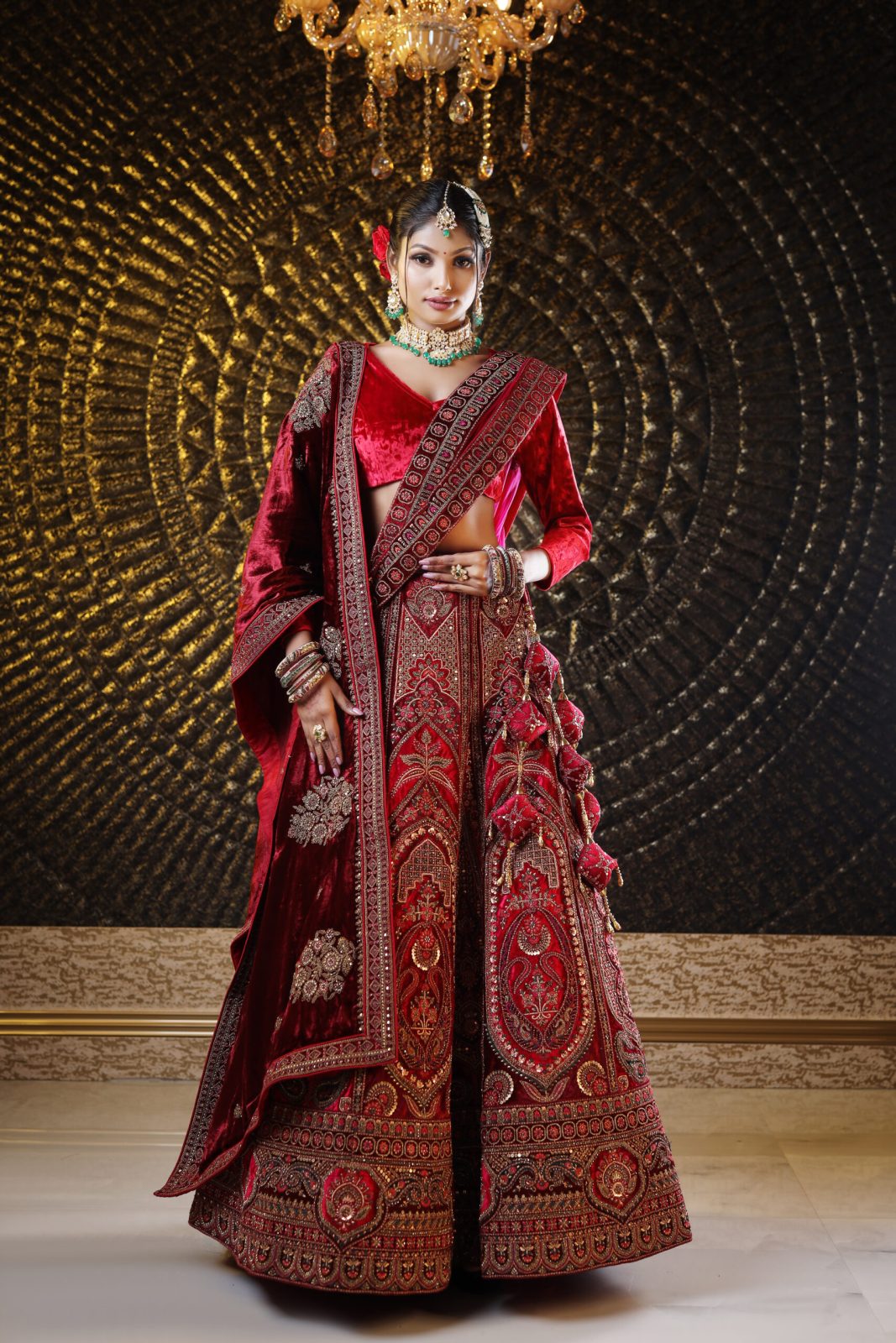 Royal Magenta Pink  Lehenga image 1