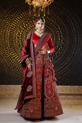 Royal Magenta Pink  Lehenga image 1
