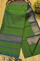 Authentic Maheshwari Handloom Saree - Green image