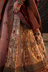 Antique Copper Color with Emroidered Motifs Lehenga image 1