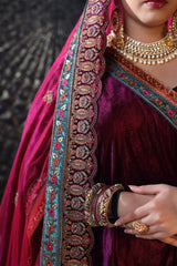 Wine Purple Sequin Lehenga image 4