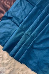 Azure Pure Khadi Cotton Saree with Zari Anchal | Premium CK Khadi – IJOR