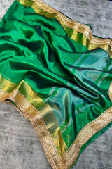 Banarasi Soft Glass Tissue Silk Saree Green