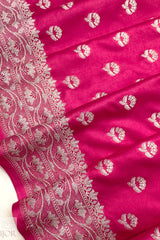 Rani Pink Kattan Silk Saree