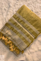Rajasi Shaan Golden Zari Pure Tissue Cotton Saree | Cotton Saree IJOR