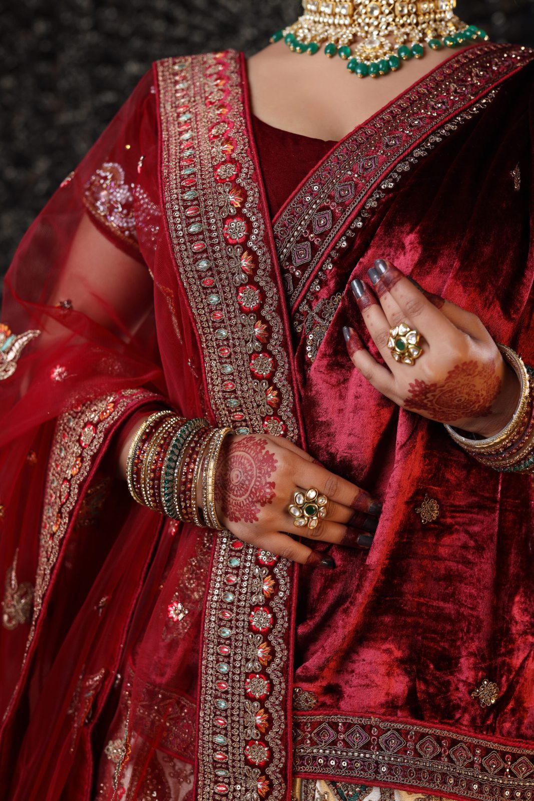 Beige Raw Silk With Redberry Pink Lehenga image 4