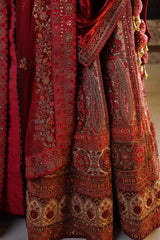 Rich Maroon Lehenga with Beaten Copper Shade image 3