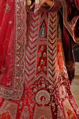 Rosewood Maroon Red Lehenga image 3
