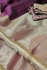 Banarasi Soft Glass Tissue Silk Saree image 2