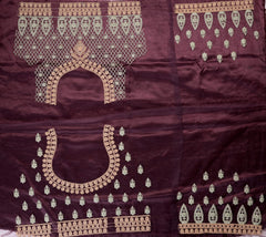 Matte Purple Embroidered Lehenga image 5