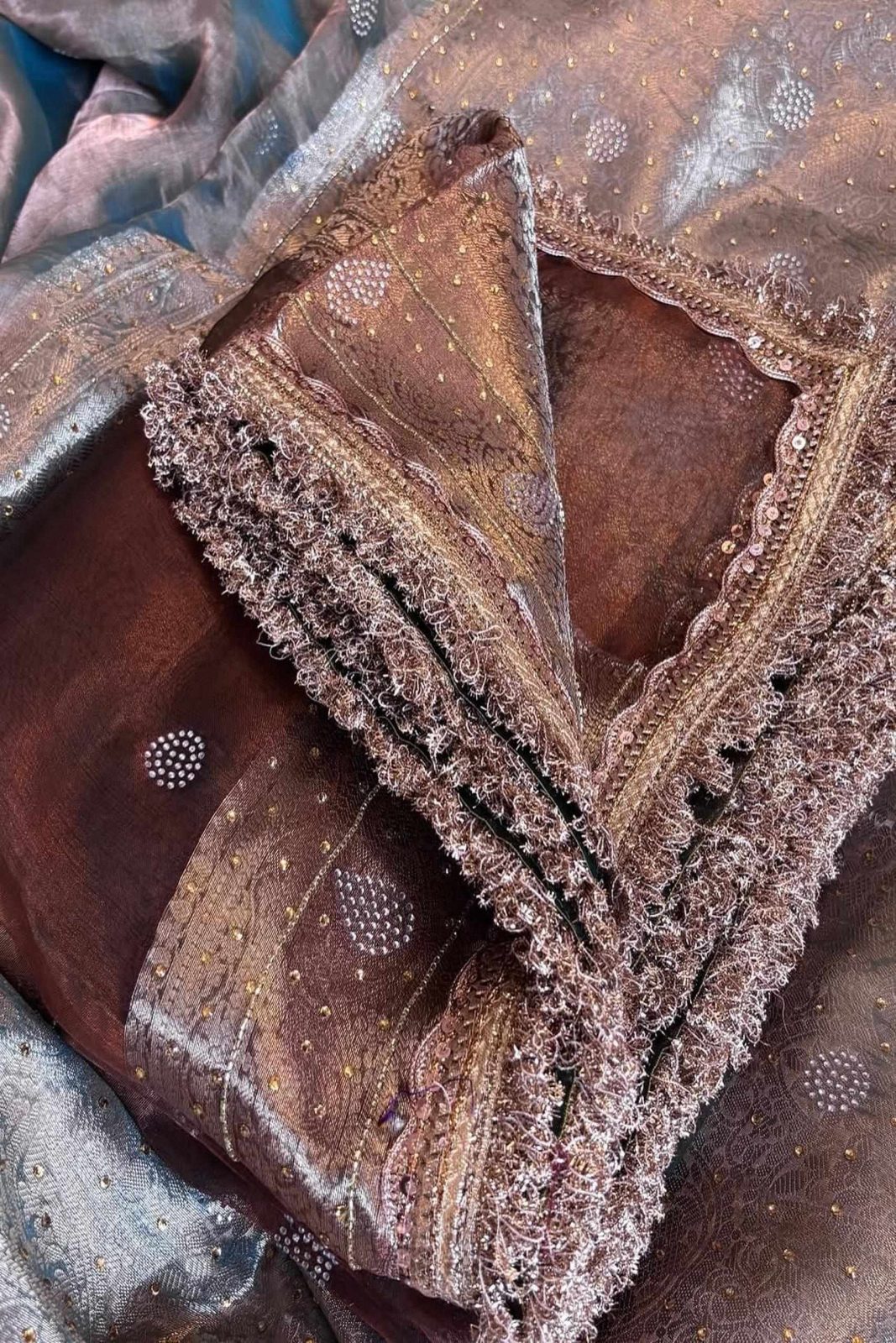 Banarasi Soft Maharani Glass Tissue Silk Saree image 3