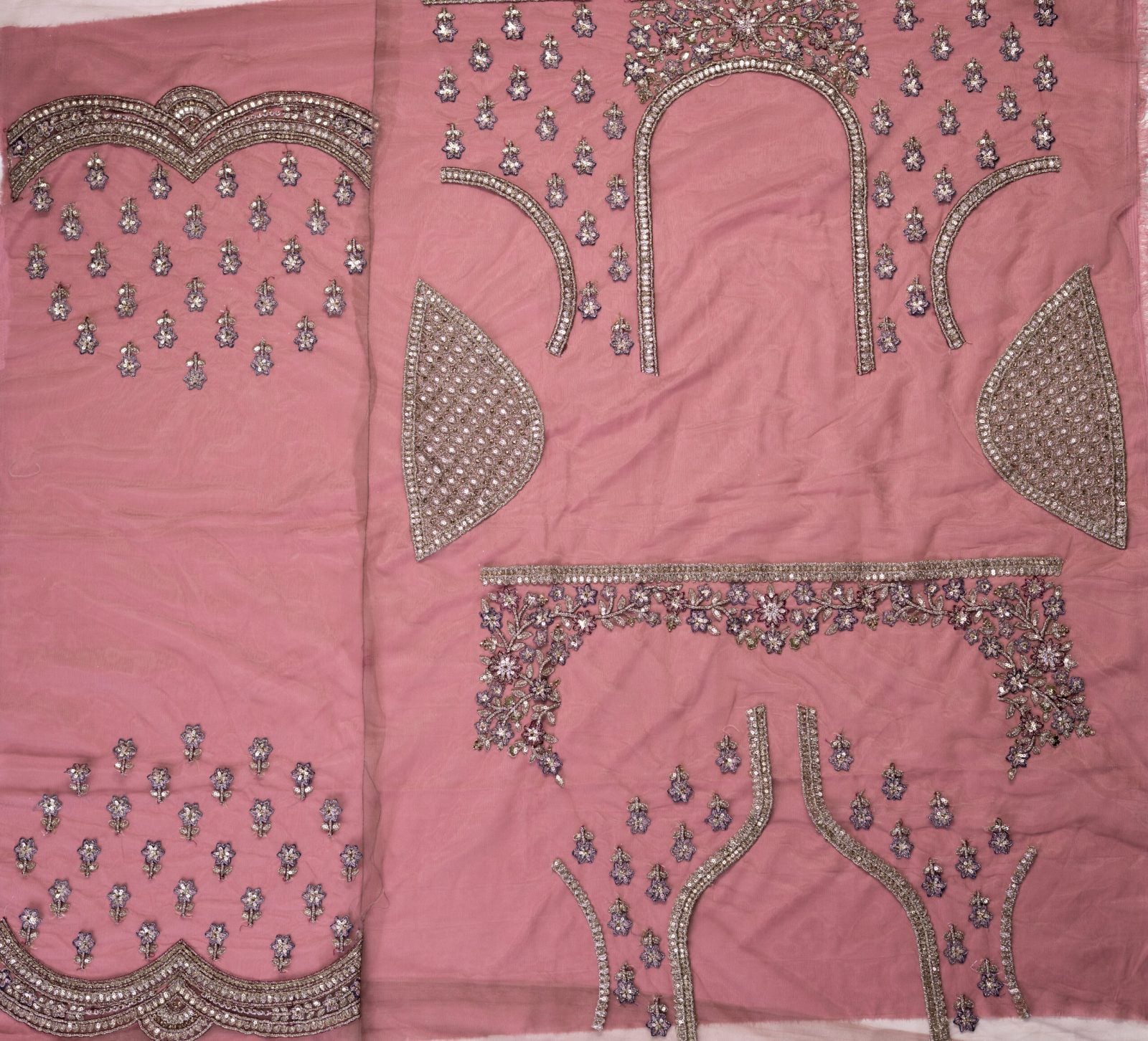 Contessa Onion Pink Lehenga With Motifs image 5